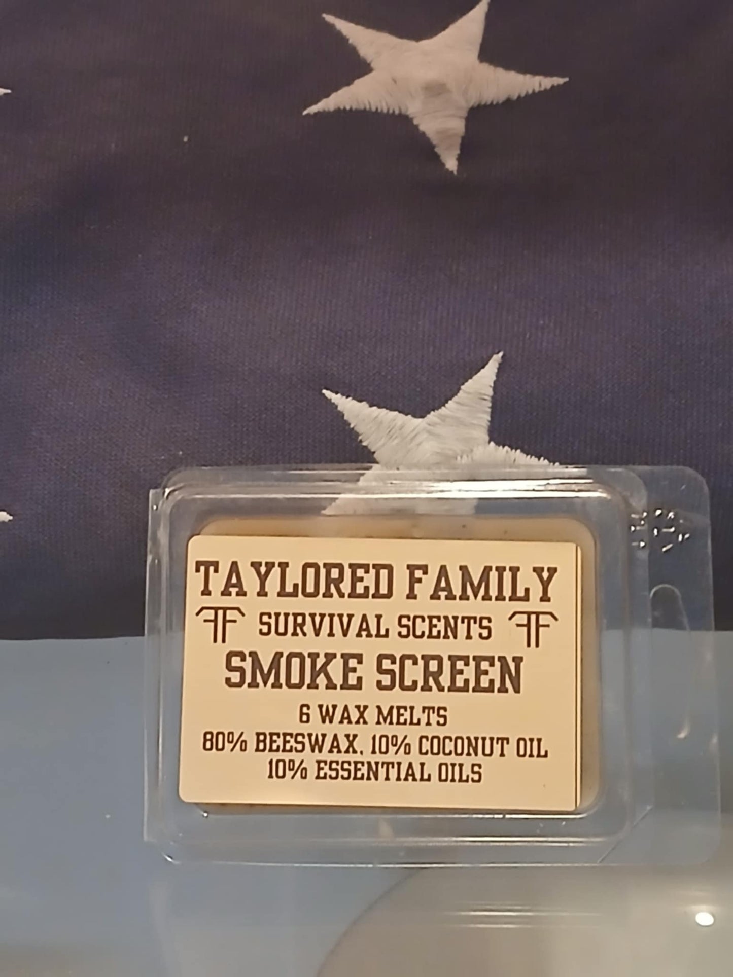 Smoke Screen Taylored Family Survival Scents, 6-Pack, Beeswax & Essential Oils, Hand-Poured USA
