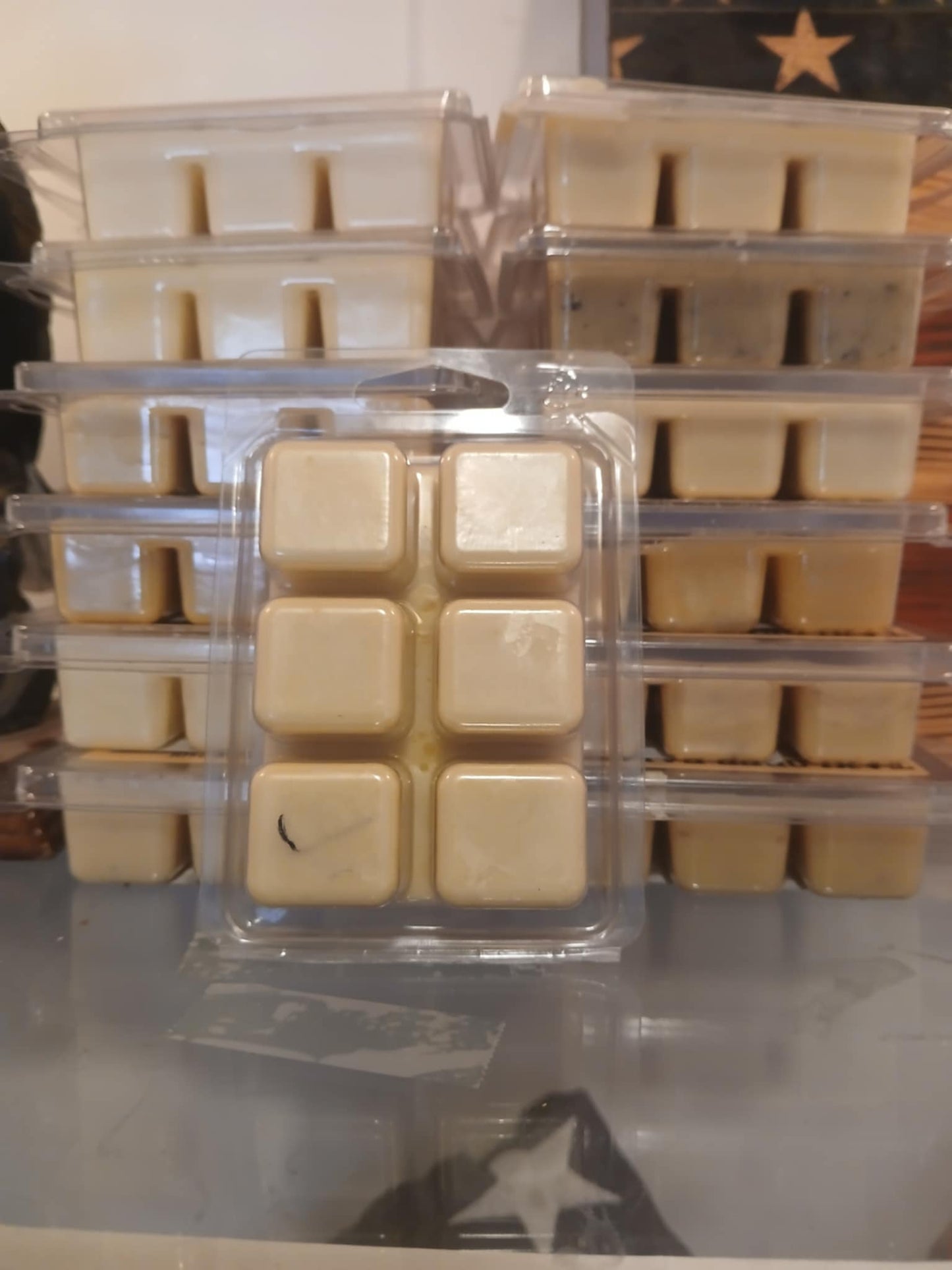 Leather-Wood and Tobacco, Taylored Family Survival Scents, 6-Pack, Beeswax & Essential Oils, Hand-Poured USA