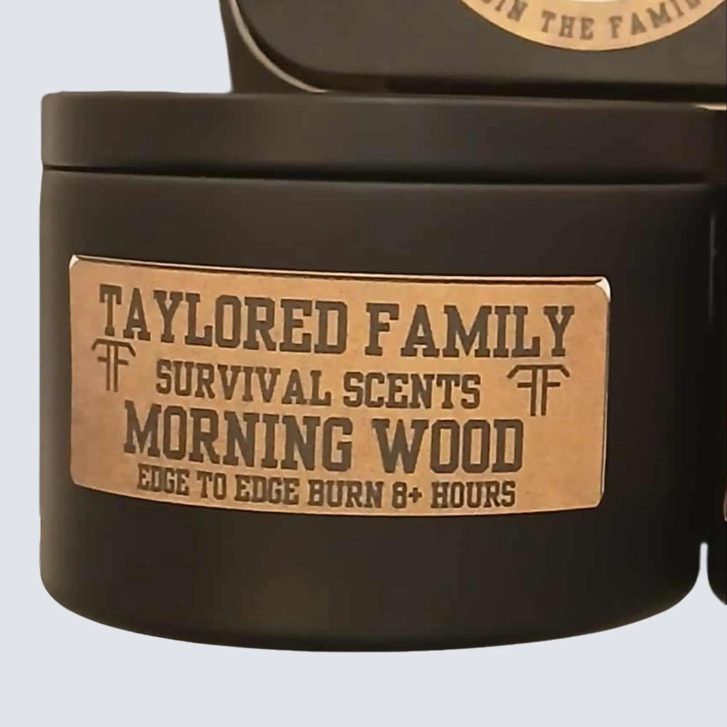 Taylored Family 3-Pack Candle Set Morning Wood Clocked Out After Dark Safe Match System Beeswax Survival Scents