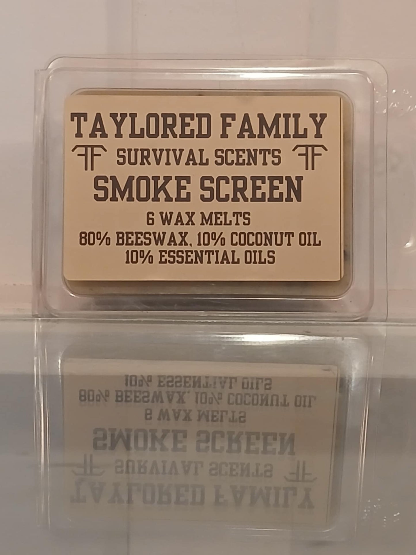 Smoke Screen Taylored Family Survival Scents, 6-Pack, Beeswax & Essential Oils, Hand-Poured USA