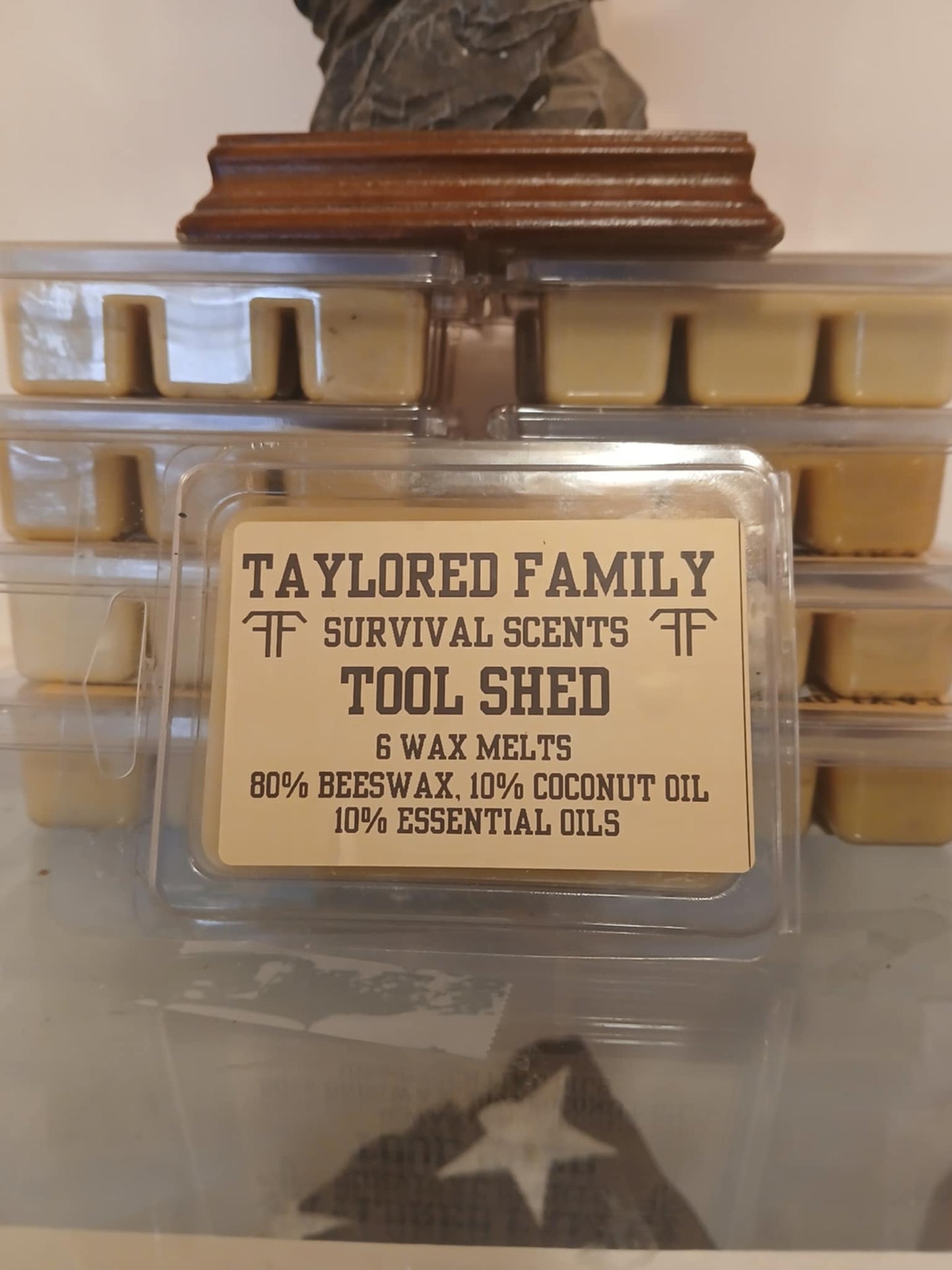 Tools Shed Taylored Family Survival Scents, 6-Pack, Beeswax & Essential Oils, Hand-Poured USA