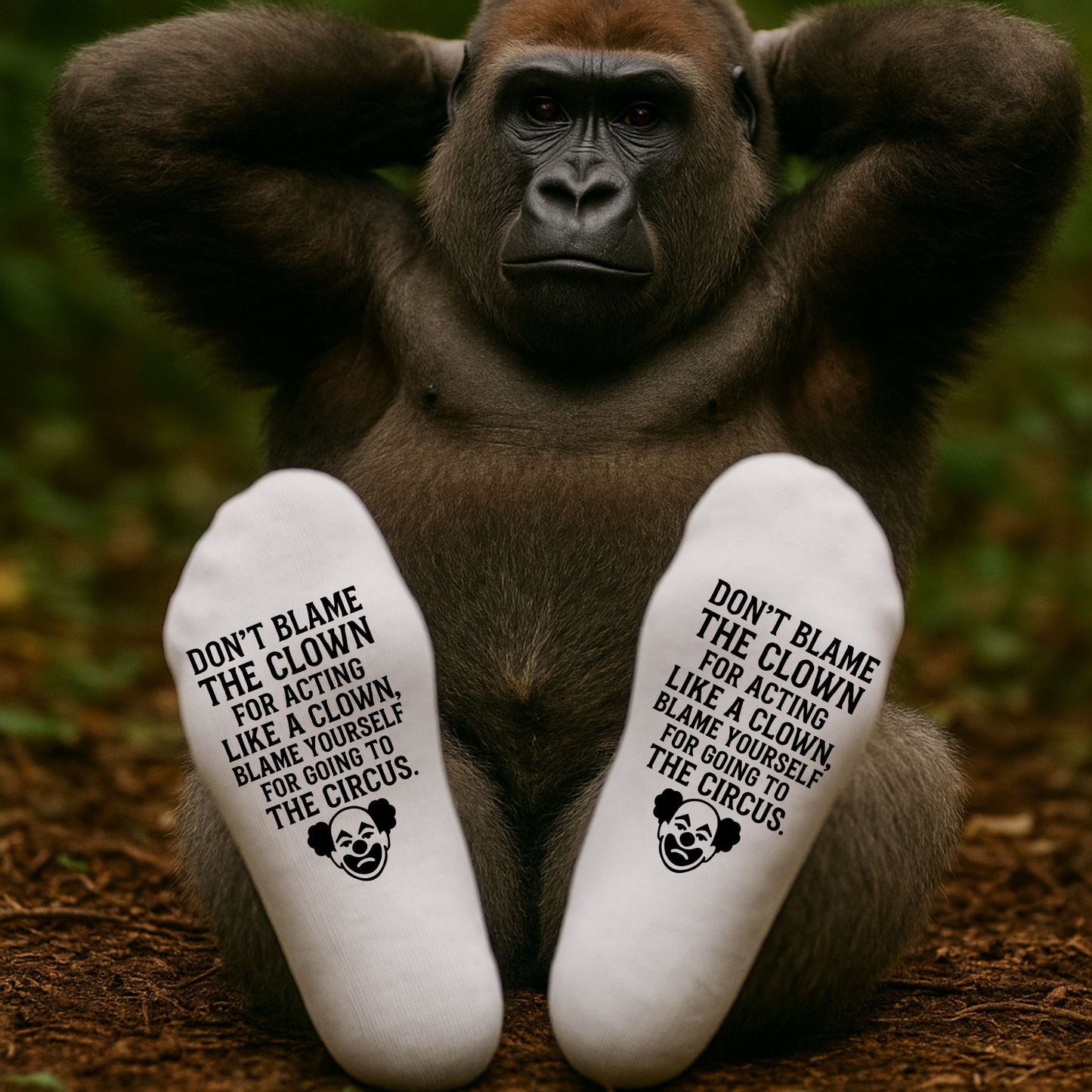 Don’t Blame the Clown – Taylored Family™ Work Socks
