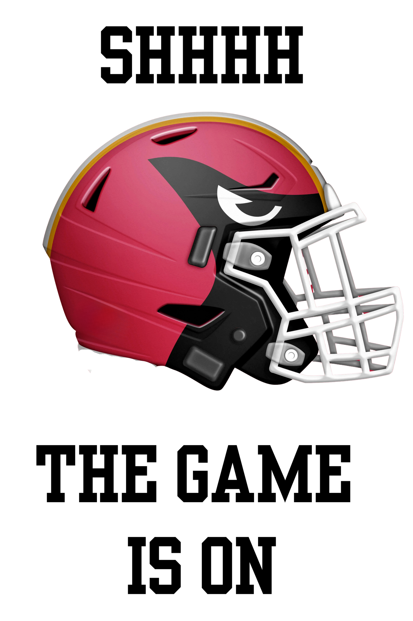 Football Fan Socks – “SHHHH, The Game Is On” (Team Color Options)