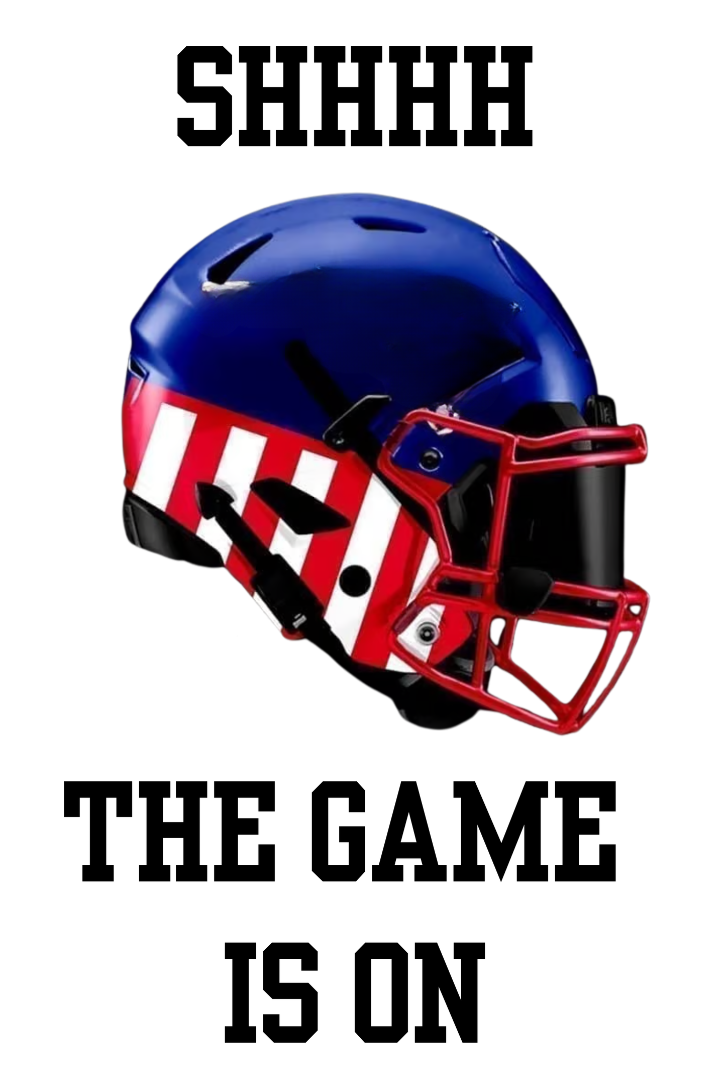 Football Fan Socks – “SHHHH, The Game Is On” (Team Color Options)