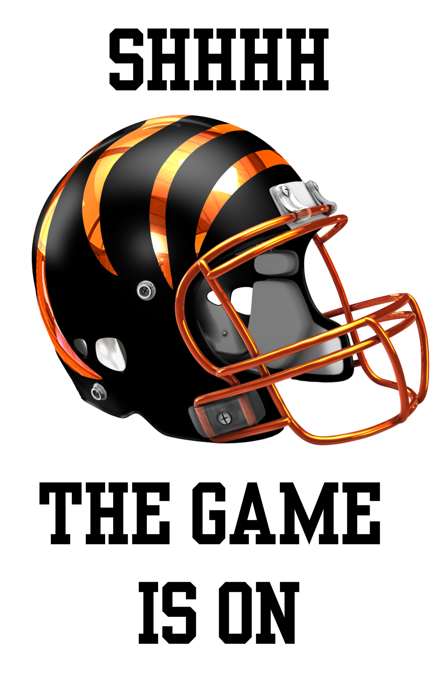 Football Fan Socks – “SHHHH, The Game Is On” (Team Color Options)