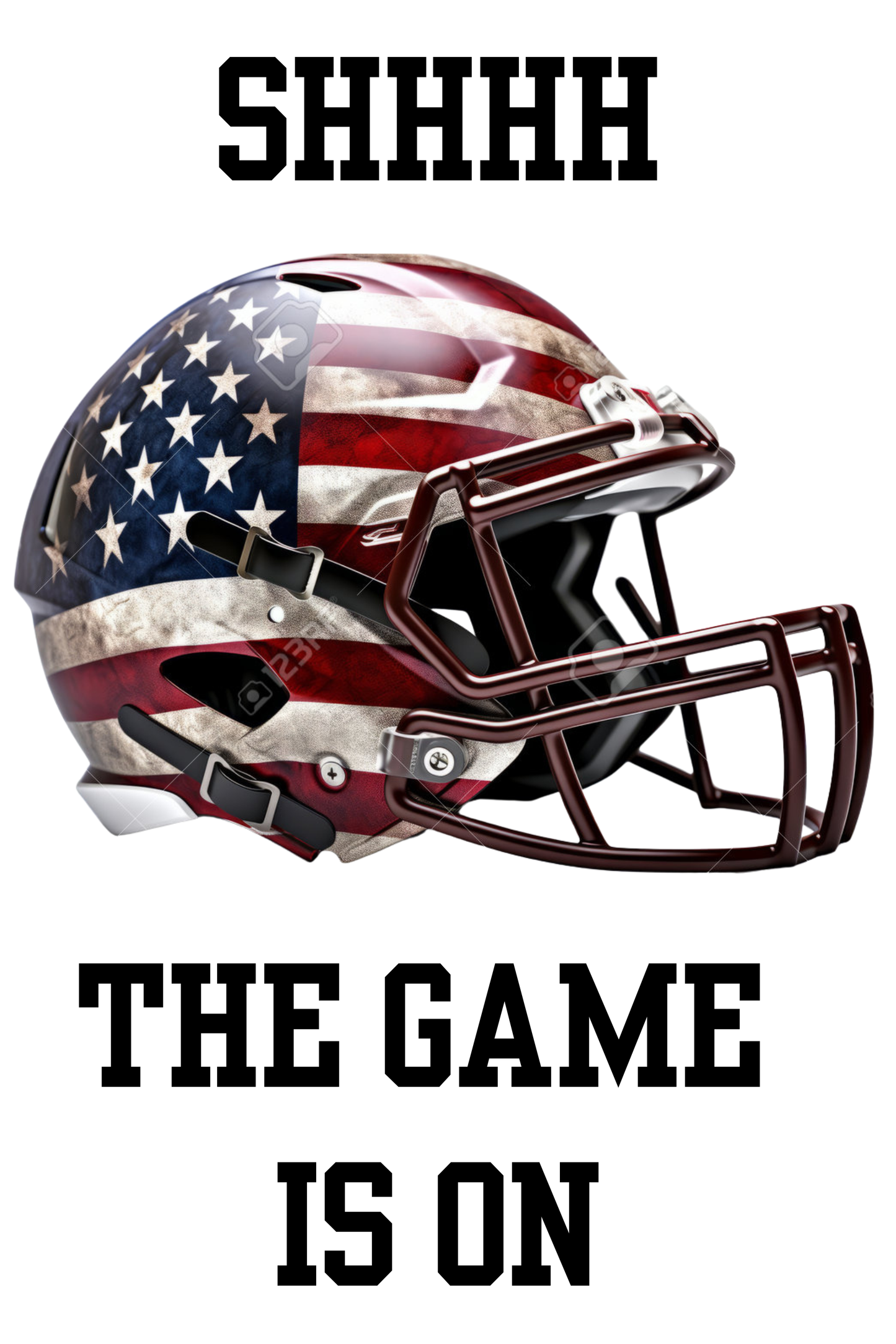 Football Fan Socks – “SHHHH, The Game Is On” (Team Color Options)