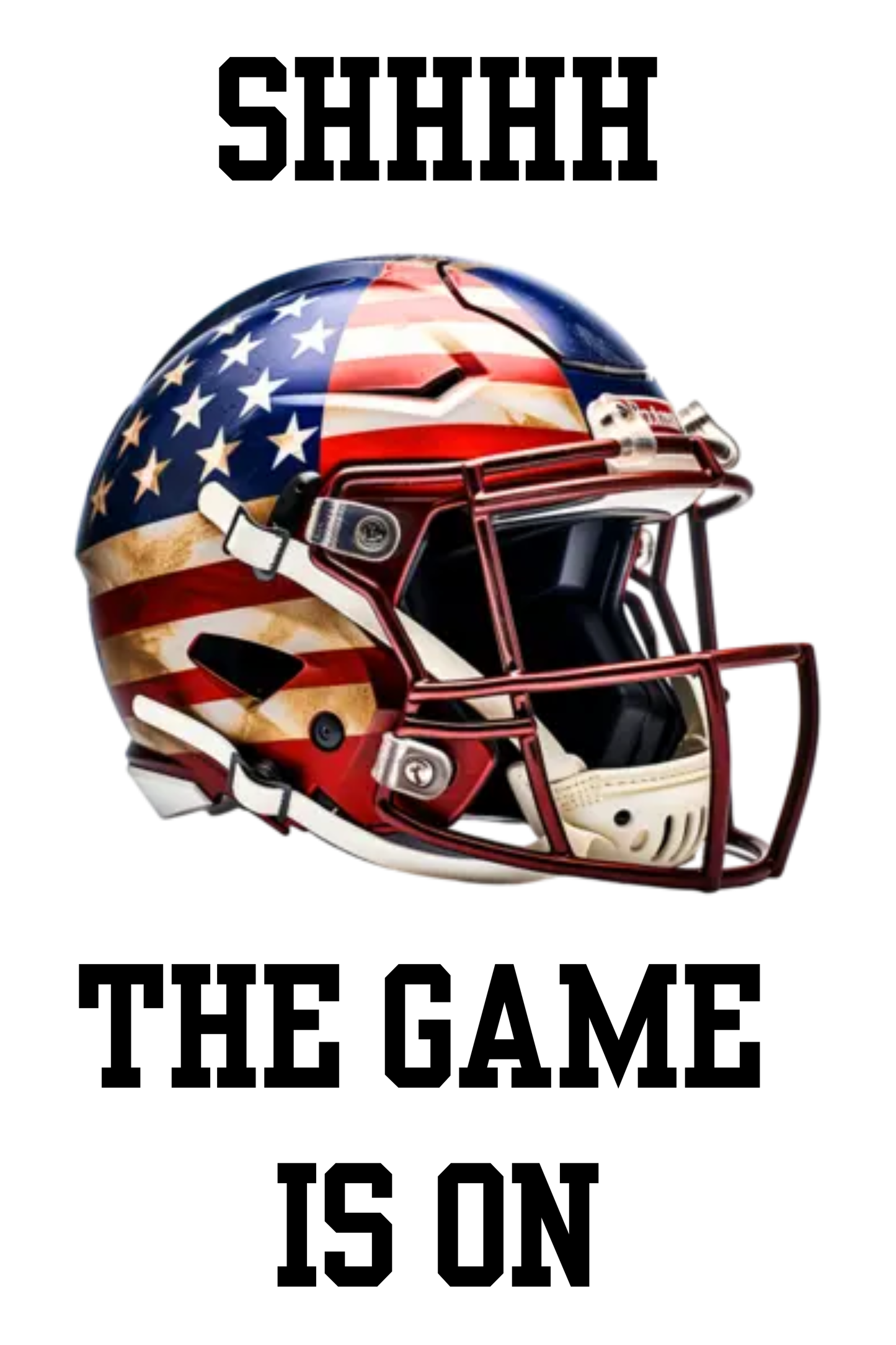 Football Fan Socks – “SHHHH, The Game Is On” (Team Color Options)