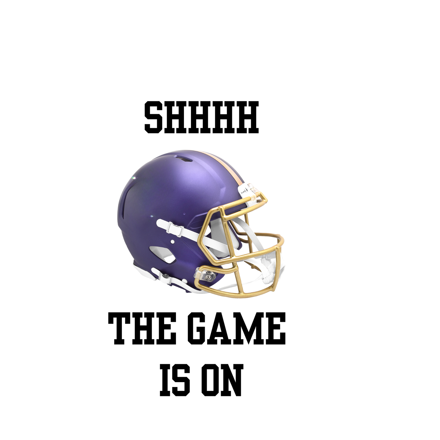Football Fan Socks – “SHHHH, The Game Is On” (Team Color Options)