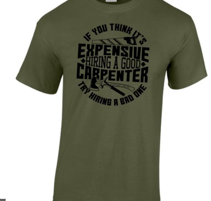 If you think and Carpenter is expensive. Taylored Family Blue Collar Clothing Men's T-Shirts with Graphics, 100% Polyester. Construction.