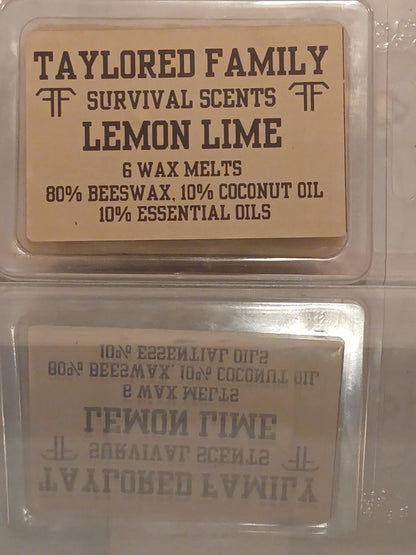 — Taylored Family Survival Scents, 6-Pack, Beeswax & Essential Oils, Hand-Poured USA