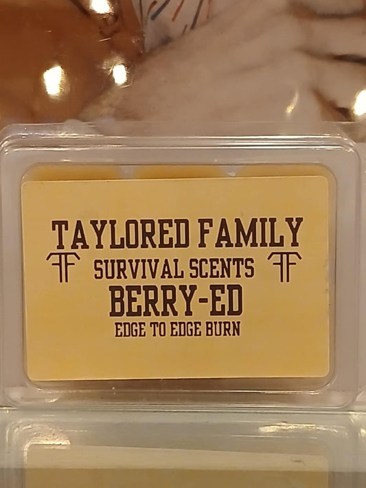 Berry-ed Taylored Family Survival Scents, 6-Pack, Beeswax & Essential Oils, Hand-Poured USA