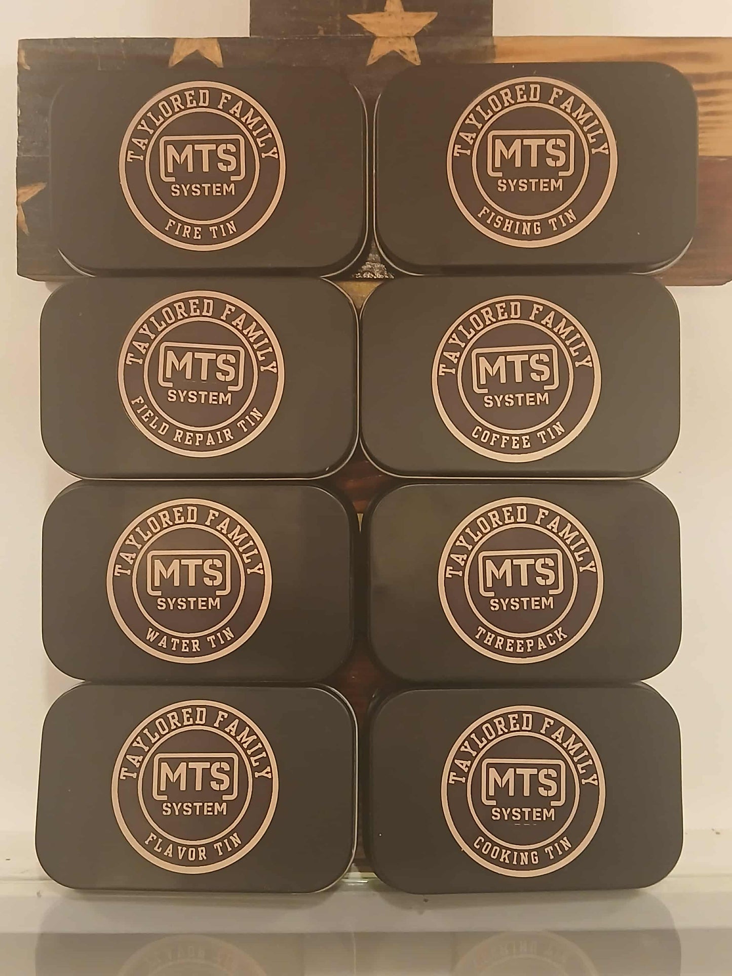 Taylored Family Flavored Drink Tin – Survival Hydration with a Kick! Includes Patent Pending Modular, Tubular, Survival System.