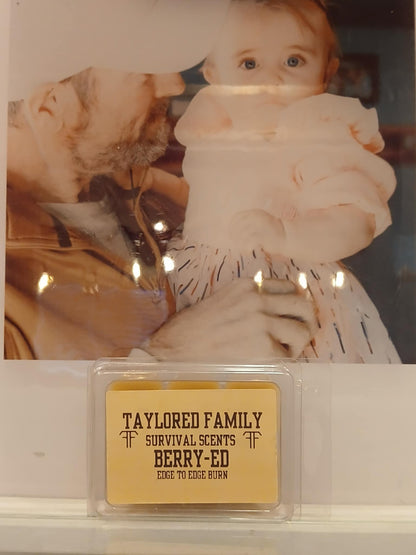 Berry-ed Taylored Family Survival Scents, 6-Pack, Beeswax & Essential Oils, Hand-Poured USA