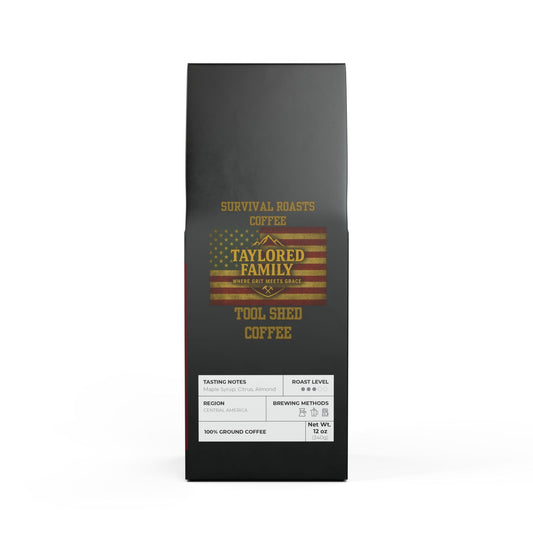 Free Shipping, Tool Shed, Coffee Blend (Medium Roast) Taylored Family Survival Roasts