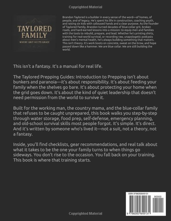 Taylored Prepping Guides: Introduction To Prepping Paperback – July 17, 2025