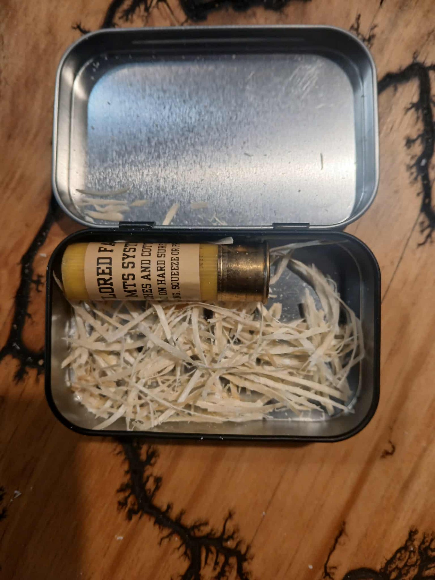 Fire Tin, Emergency Fire Starting Tin – Compact Outdoor Prep Kit Includes Camping Ignition Assist Tools – Patent Pending