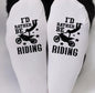 I'd Rather Be Riding, Ankle Socks Using sublimation printing, we create bold, designs that won’t fade, crack, or peel. Custom Print