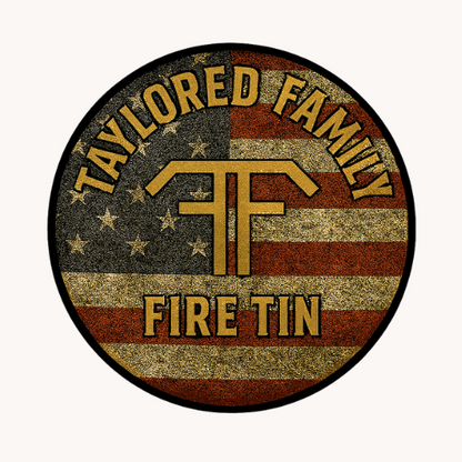 Taylored Family Emergency Heat & Utility Tin – Compact Outdoor Prep Kit Includes Camping Ignition Assist Tools – Patent Pending