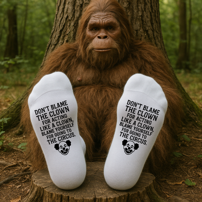 Don’t Blame the Clown – Taylored Family™ Work Socks