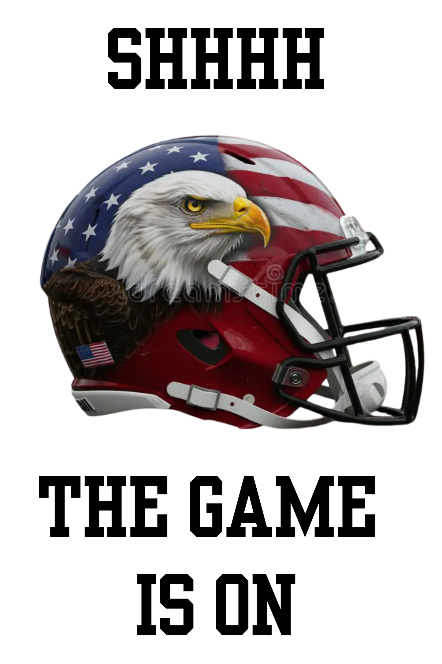 Football Fan Socks – “SHHHH, The Game Is On” (Team Color Options)