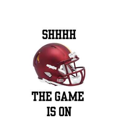 Football Fan Socks – “SHHHH, The Game Is On” (Team Color Options)