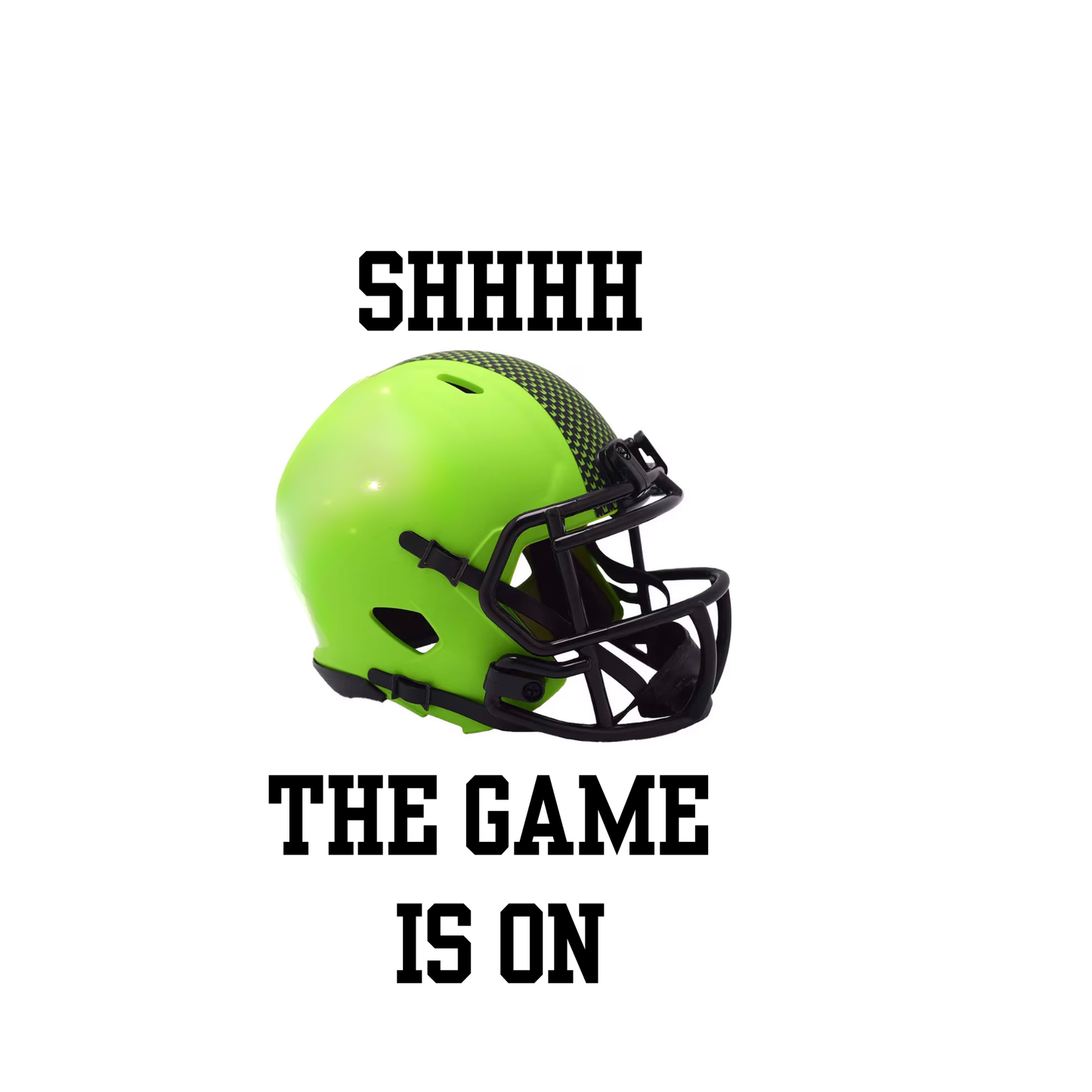 Football Fan Socks – “SHHHH, The Game Is On” (Team Color Options)