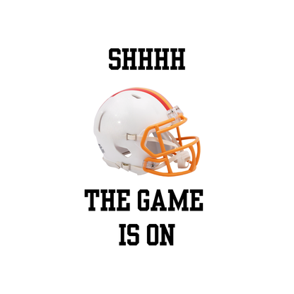 Football Fan Socks – “SHHHH, The Game Is On” (Team Color Options)