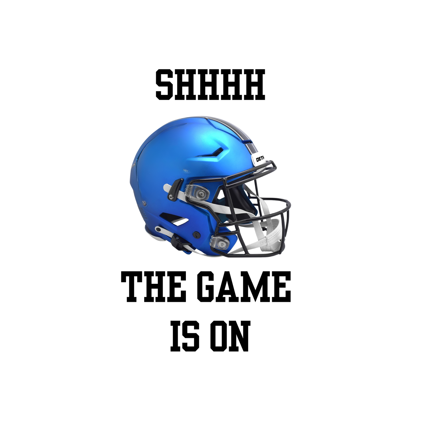 Football Fan Socks – “SHHHH, The Game Is On” (Team Color Options)
