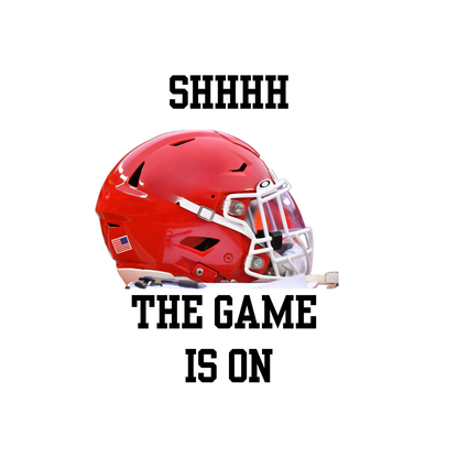 Football Fan Socks – “SHHHH, The Game Is On” (Team Color Options) (Copy)