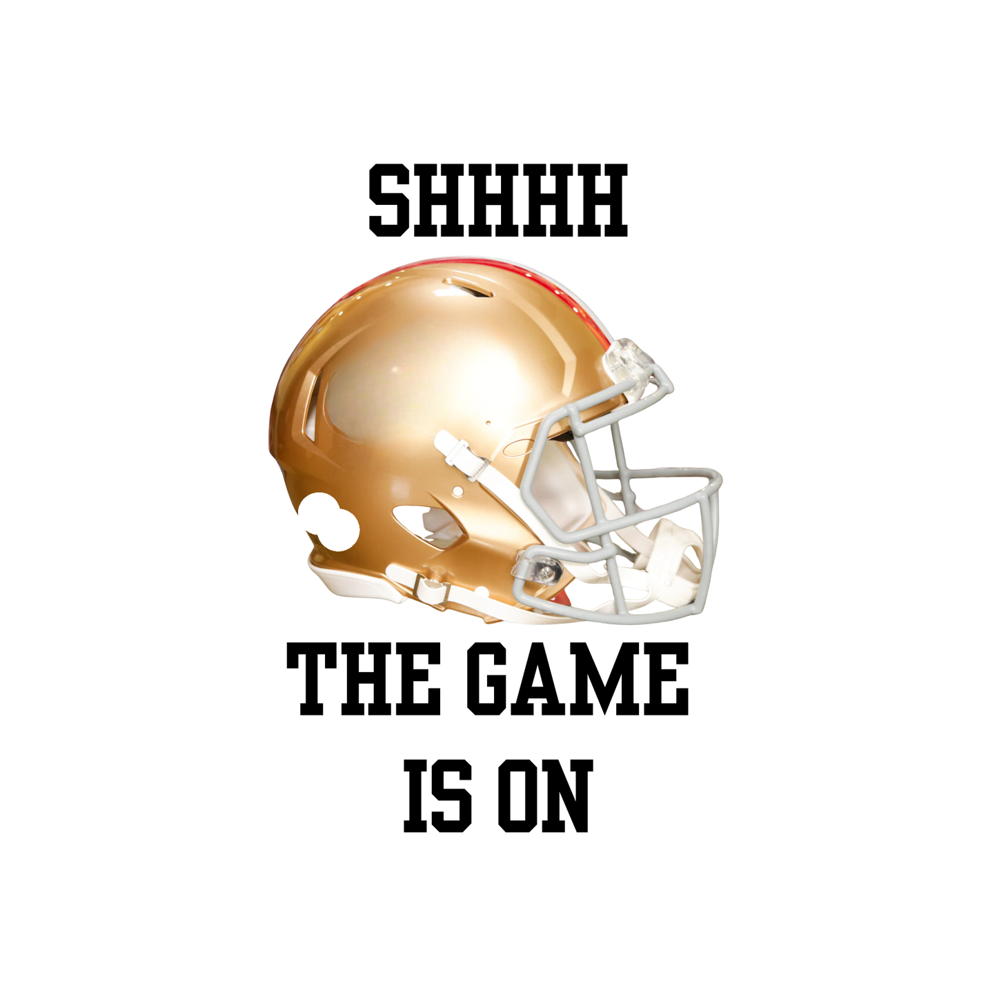 Football Fan Socks – “SHHHH, The Game Is On” (Team Color Options)