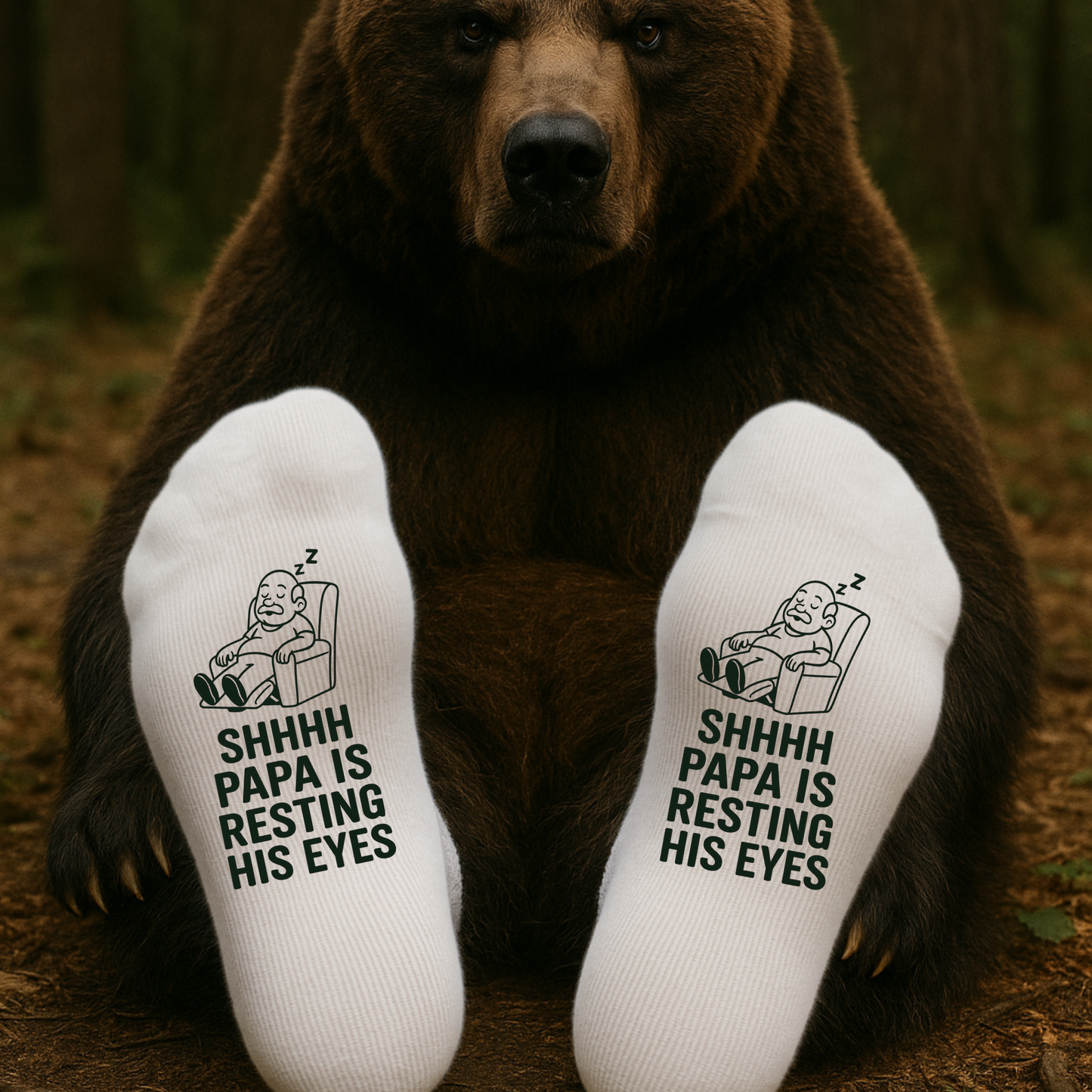 Shhhh Papa Is Resting His Eyes – Taylored Family™ Work Socks