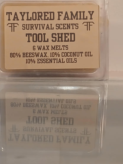 Tools Shed Taylored Family Survival Scents, 6-Pack, Beeswax & Essential Oils, Hand-Poured USA