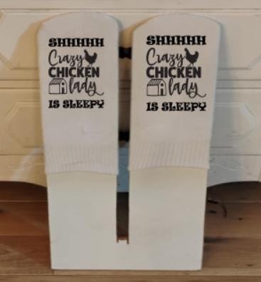 Crazy Chicken Lady Is Sleepy, Ankle Socks Using high-quality sublimation printing, we create bold, designs that won’t fade, crack, or peel.