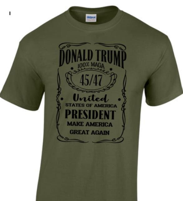 Donald Trump 45 47 . Taylored Family Blue Collar Clothing Men's T-Shirts with Graphics, 100% Polyester, Trump 45 and Trump 47