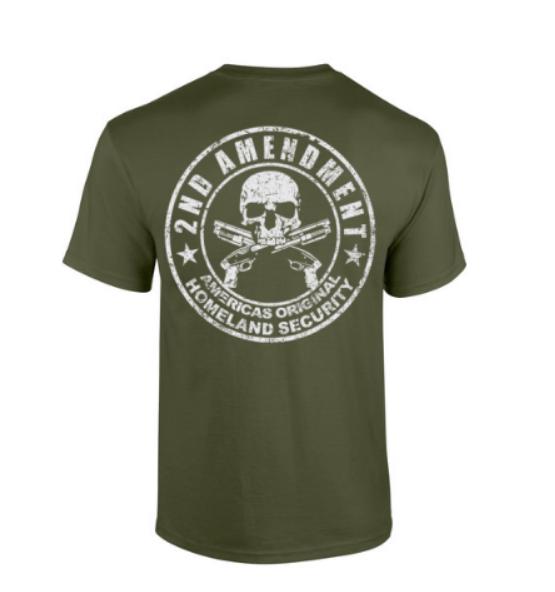 2A Brotherhood T-shirt. Taylored Family Blue Collar Clothing Men's T-Shirts with Graphics, 100% Cotton, Bold Design for Men.