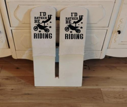 I'd Rather Be Riding, Ankle Socks Using sublimation printing, we create bold, designs that won’t fade, crack, or peel. Custom Print
